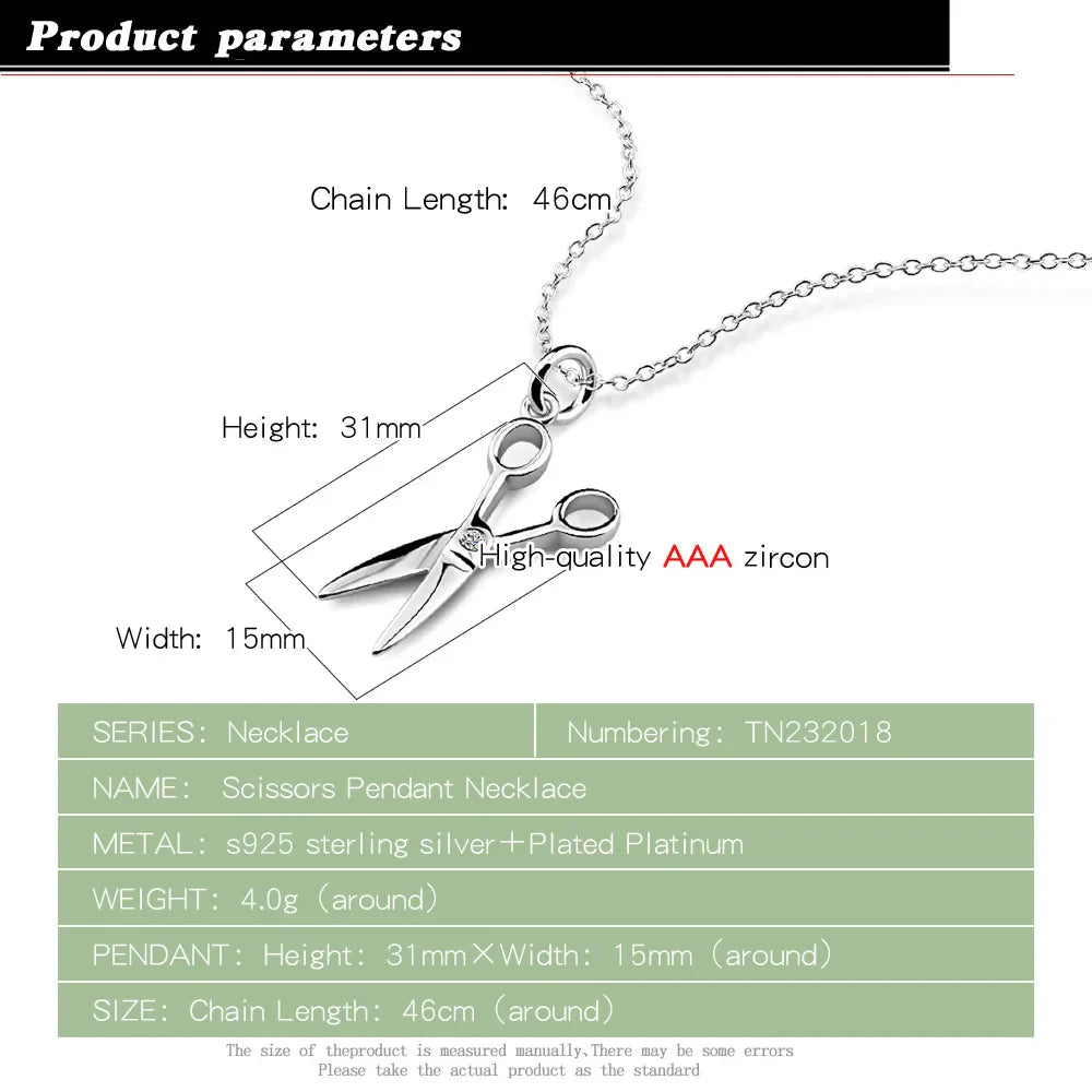 scissors necklace